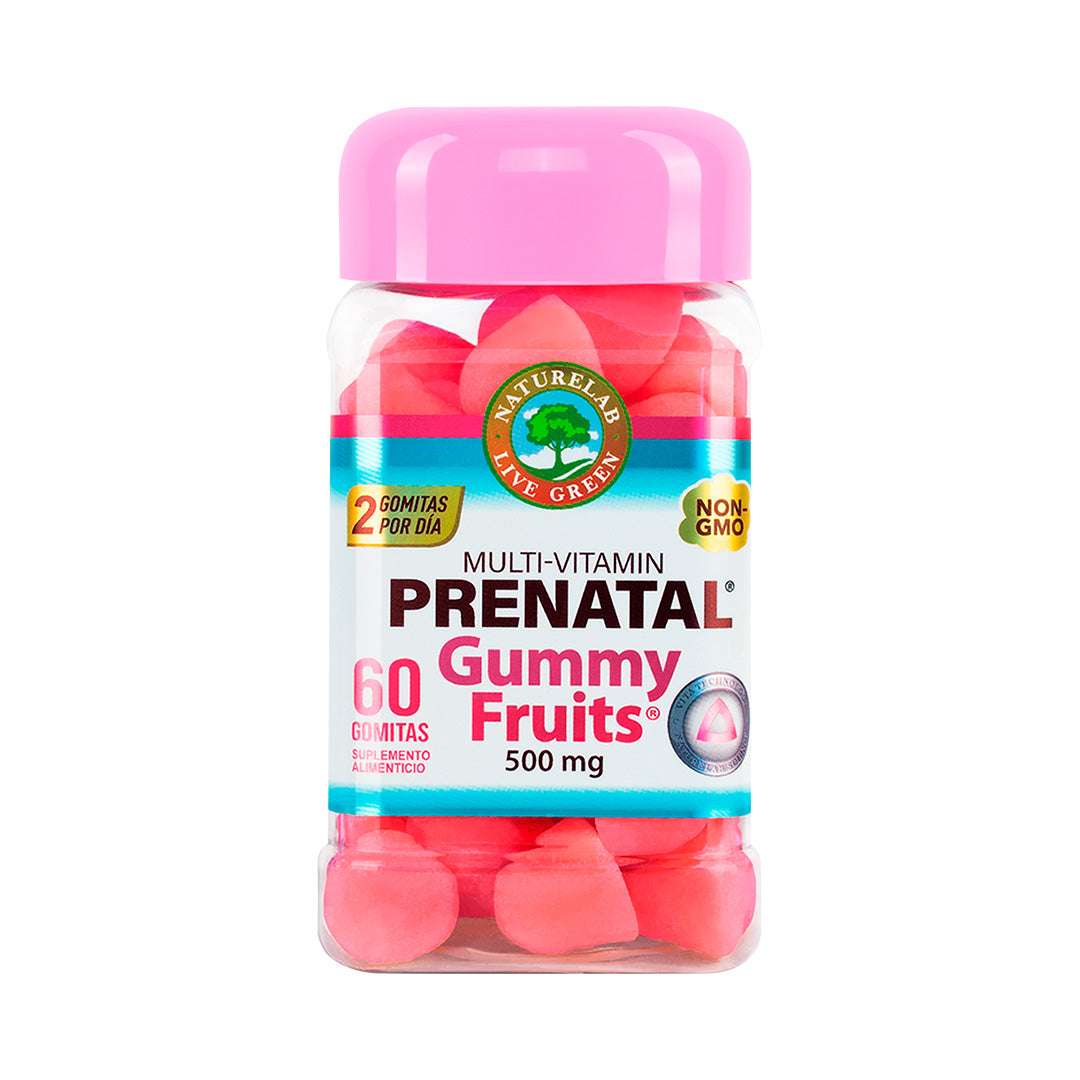 Naturelab Prenatal Gummy Fruits. Vitaminas Embarazo - Sin sabor